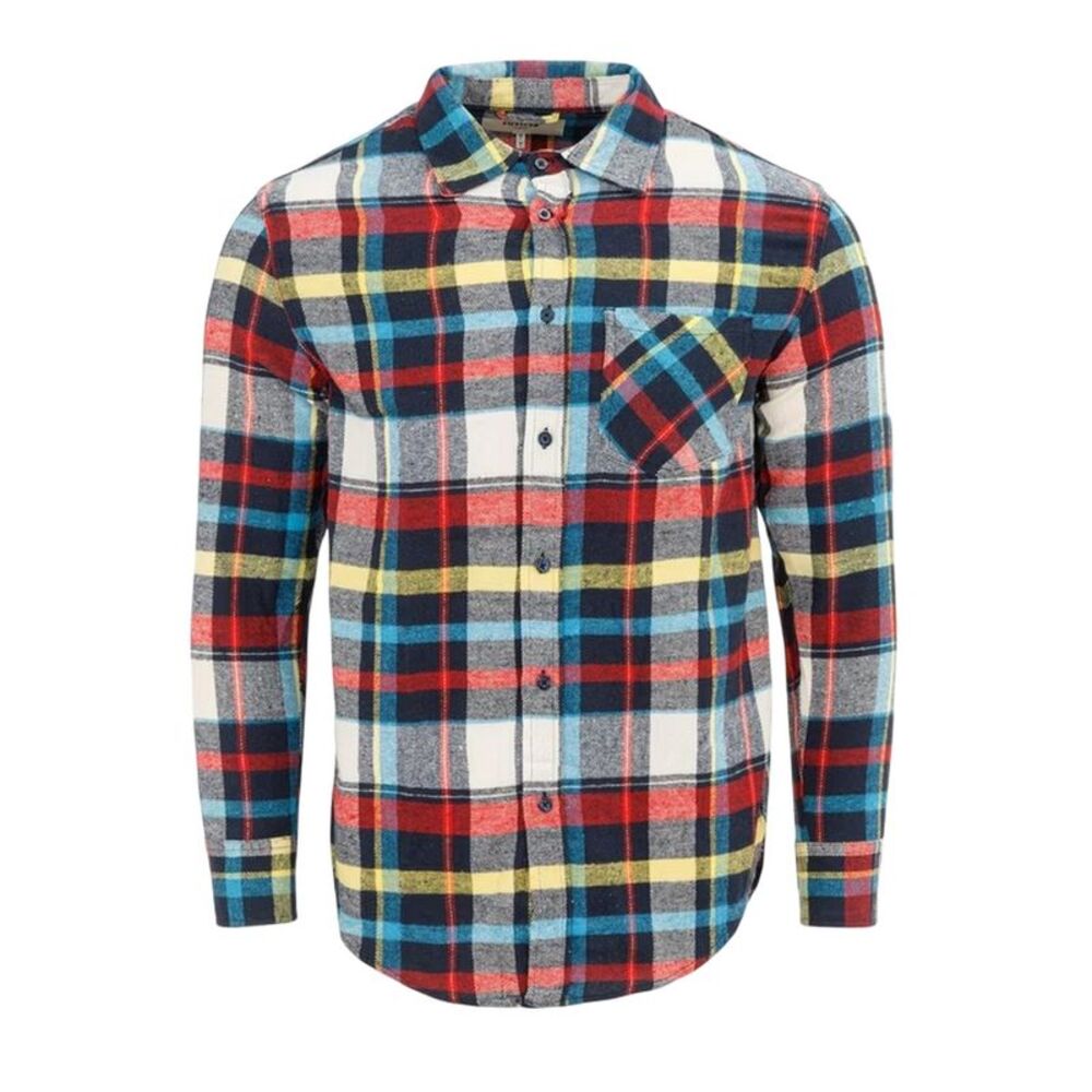 Firetrap Mens Plaid Shirt / Multicolored